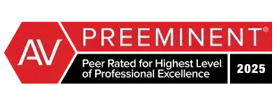 Martindale-Hubbell AV Preeminent Peer Rated for Highest Level of Professional Excellence 2025